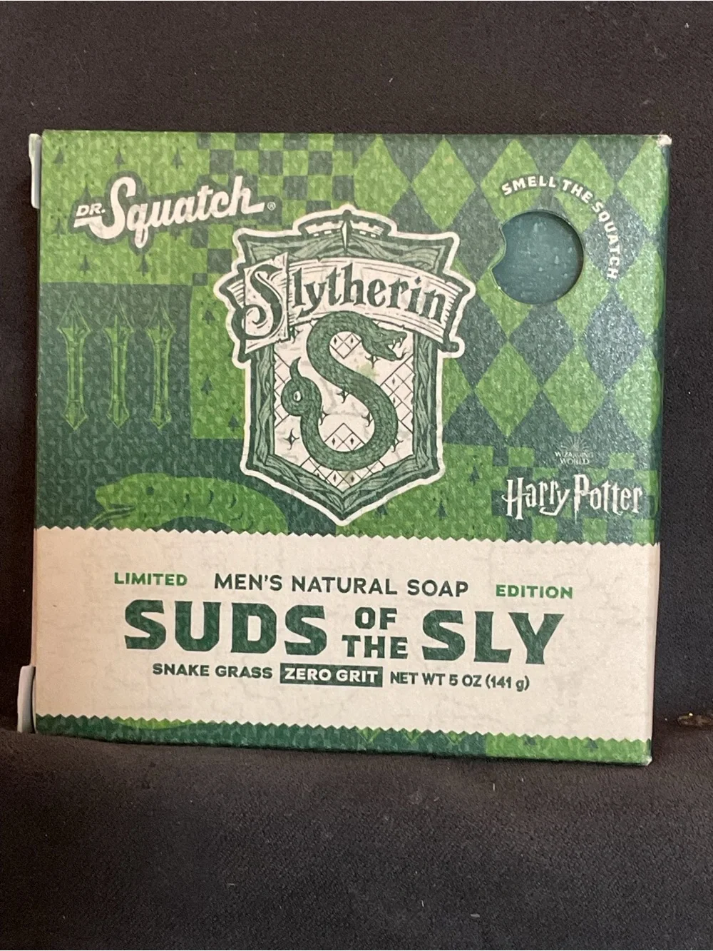 Mens Harry Potter Slytherin Suds of the Sly Men's Natural Bar Soap 5oz. Shea